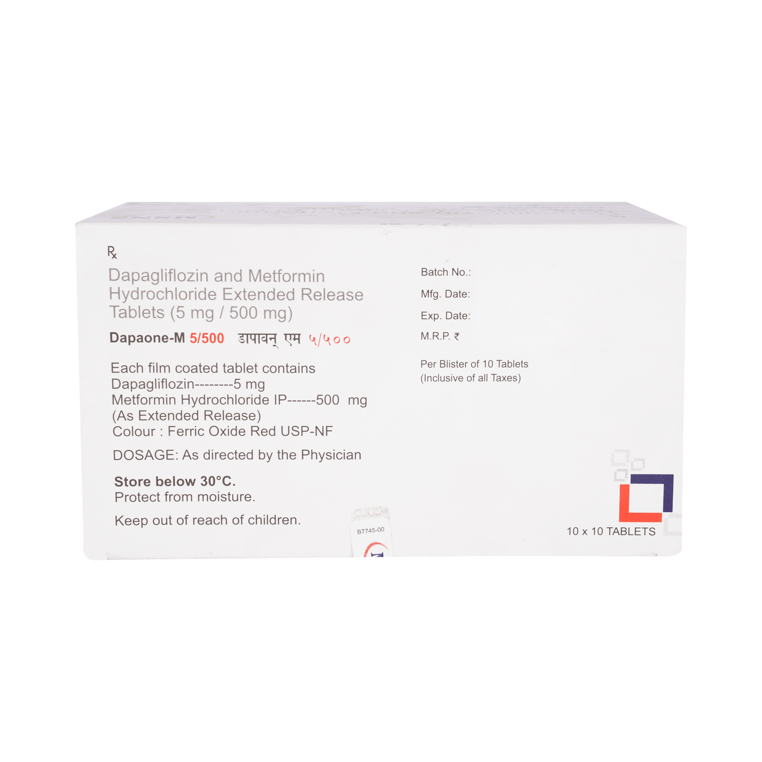 Dapaone-M 5mg/500mg Tablet - Image 5