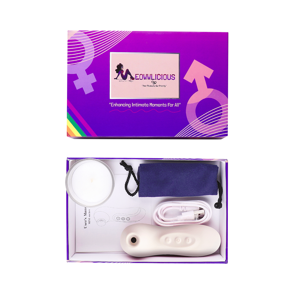 Meowwlicious Surge Air Stimulator Body Massager White - Image 1