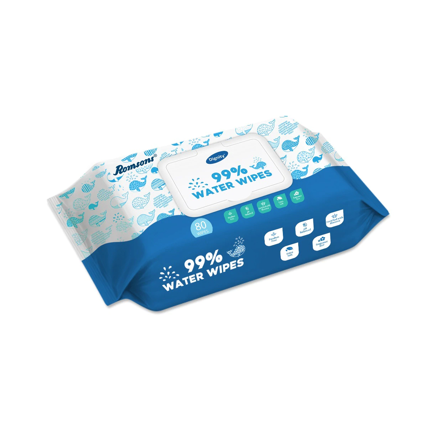 Dignity 99% Water Wipes (Pack of 80 wipes)  - Image 3