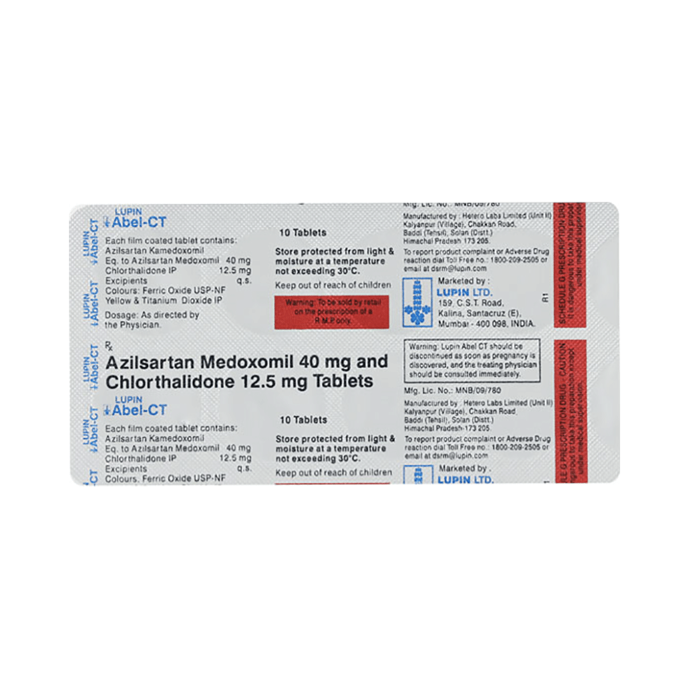 Abel-CT 40mg/12.5mg Tablet - Image 3