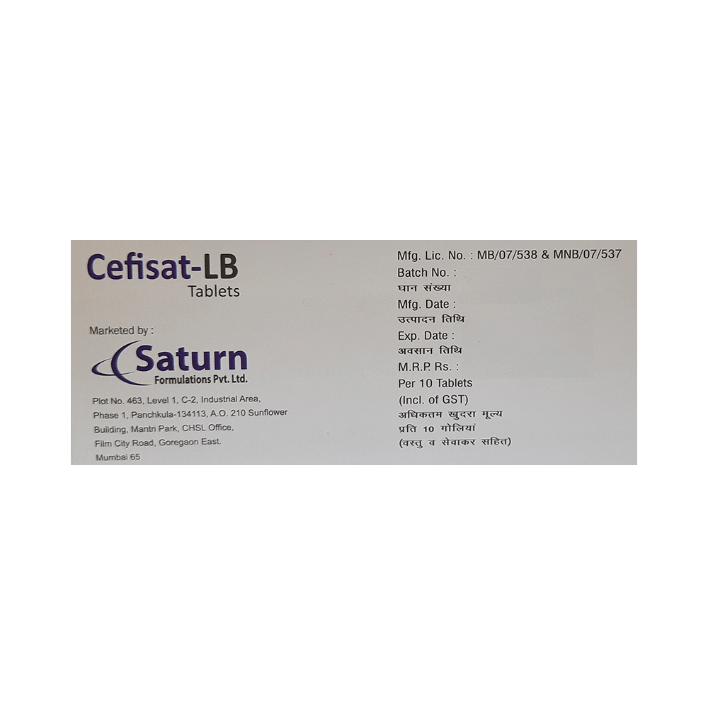 Cefisat-LB Tablet DT - Image 3