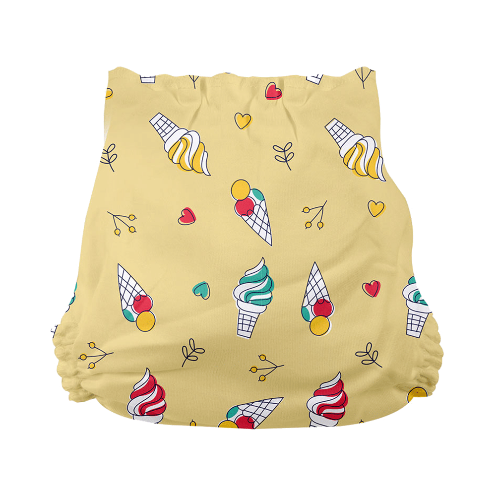 Superbottoms Organic Cotton Padded Dry Feel Langot/Nappy Size 1 Sweet Tooth - Image 4