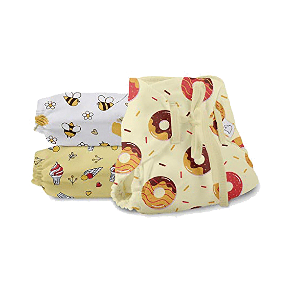 Superbottoms Organic Cotton Padded Dry Feel Langot/Nappy Size 1 Sweet Tooth - Image 1