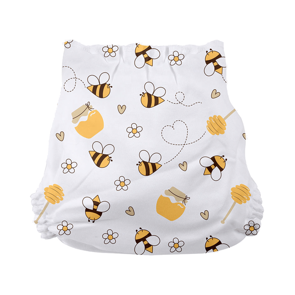 Superbottoms Organic Cotton Padded Dry Feel Langot/Nappy Size 1 Sweet Tooth - Image 2