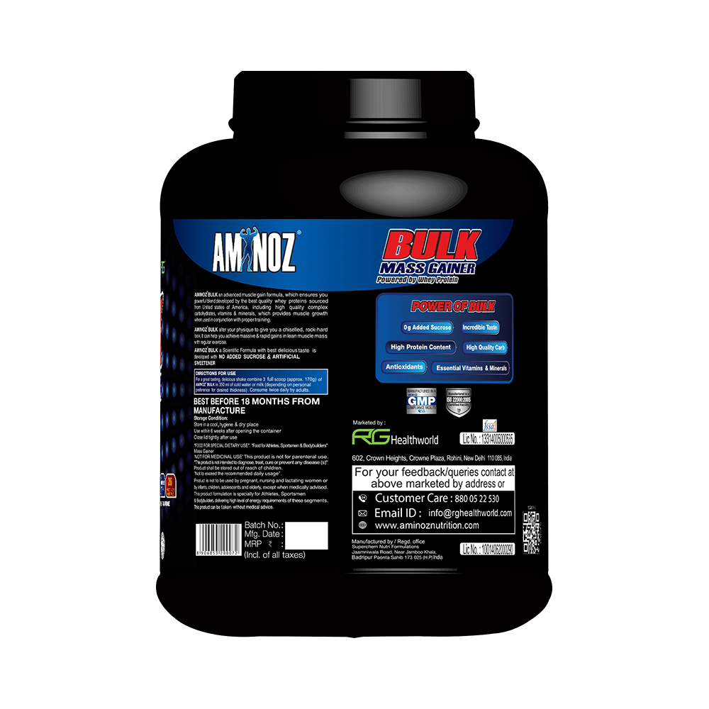 Aminoz Bulk Mass Gainer Rich Chocolate - Image 3