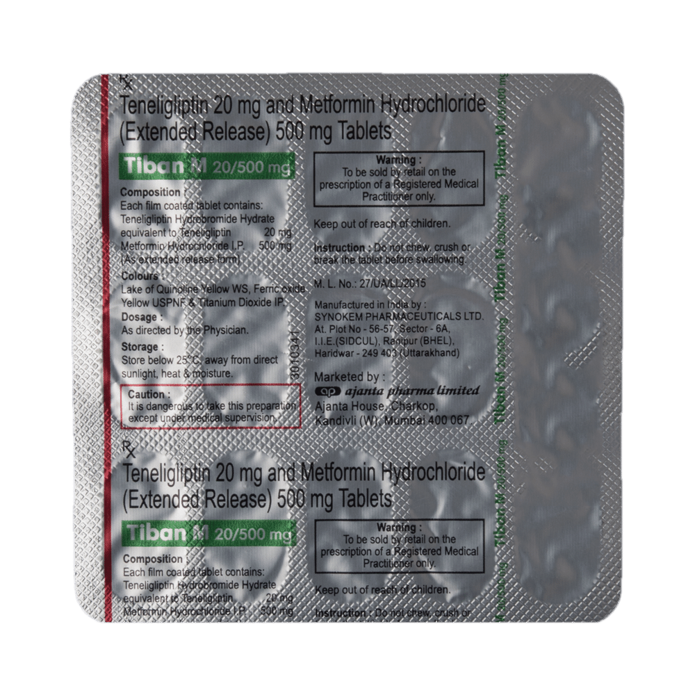 Tiban M 20/500mg Tablet ER - Image 5