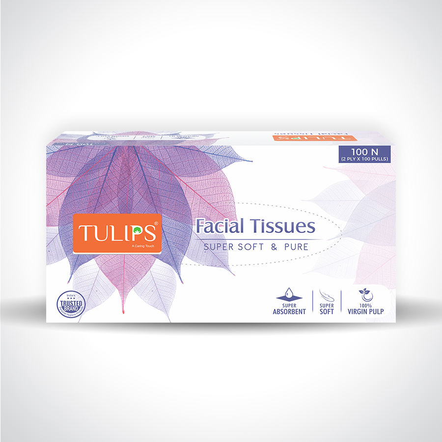 Tulips Facial Tissues Super Soft & Pure - Image 1