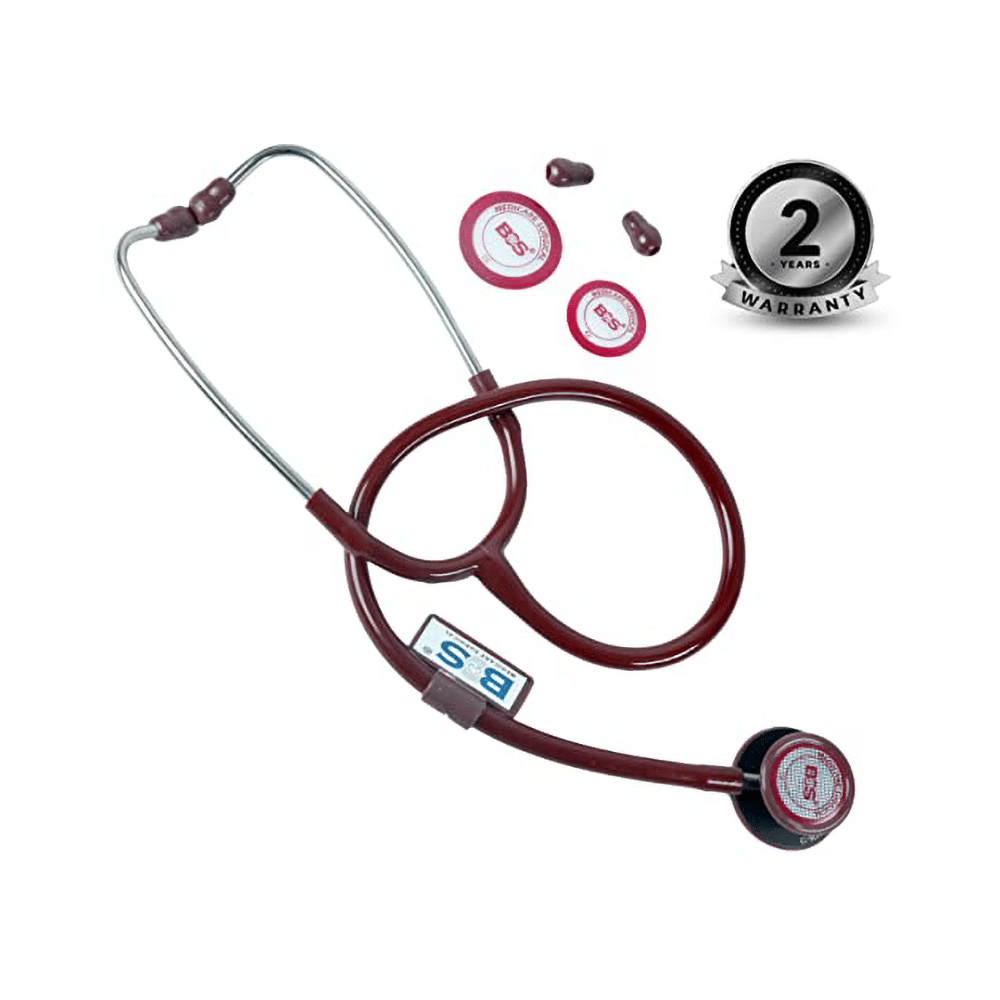 Bos Medicare Surgical Dual Head Aluminum (Bosm 15) Stethoscope Brown - Image 5