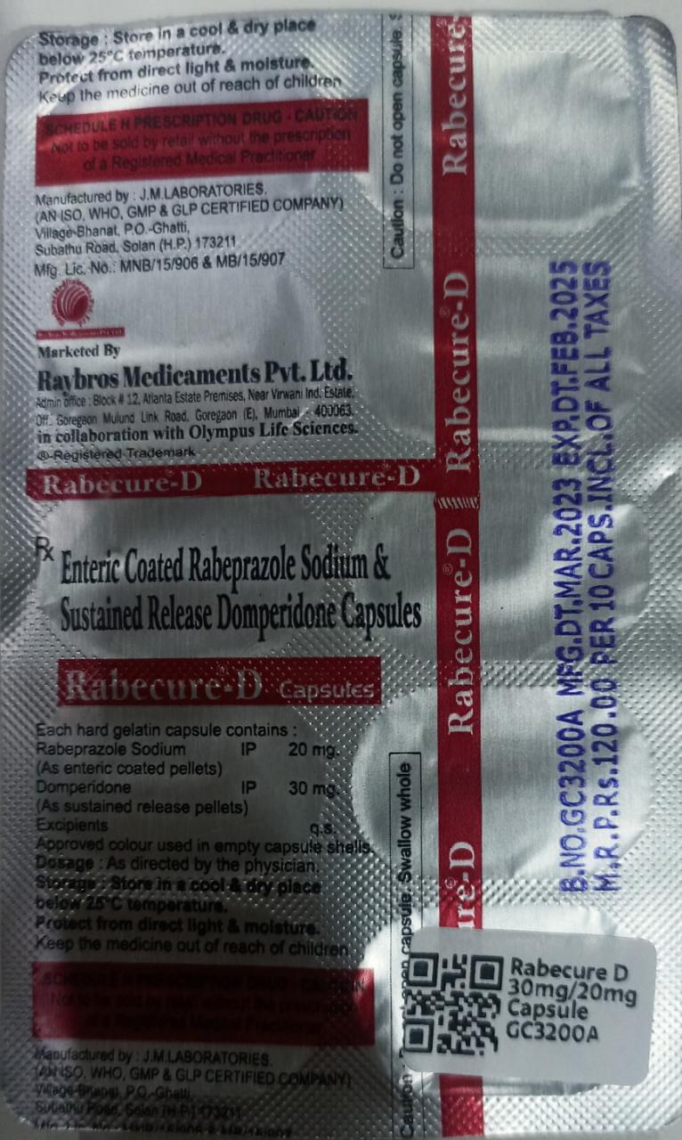 Rabecure D 30mg/20mg Capsule - Image 4