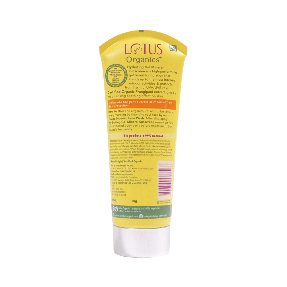 Lotus Organics+ Hydrating Gel Mineral Sunscreen SPF 30 PA+++ - Image 2