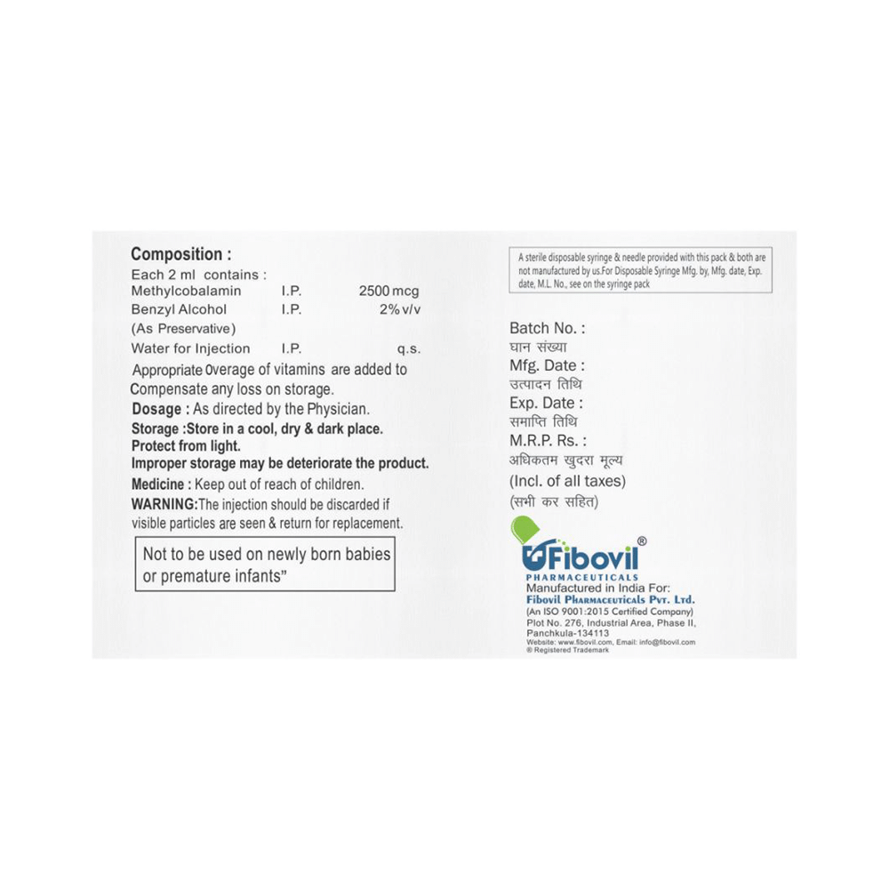 Nurovil 2500mcg Injection - Image 2
