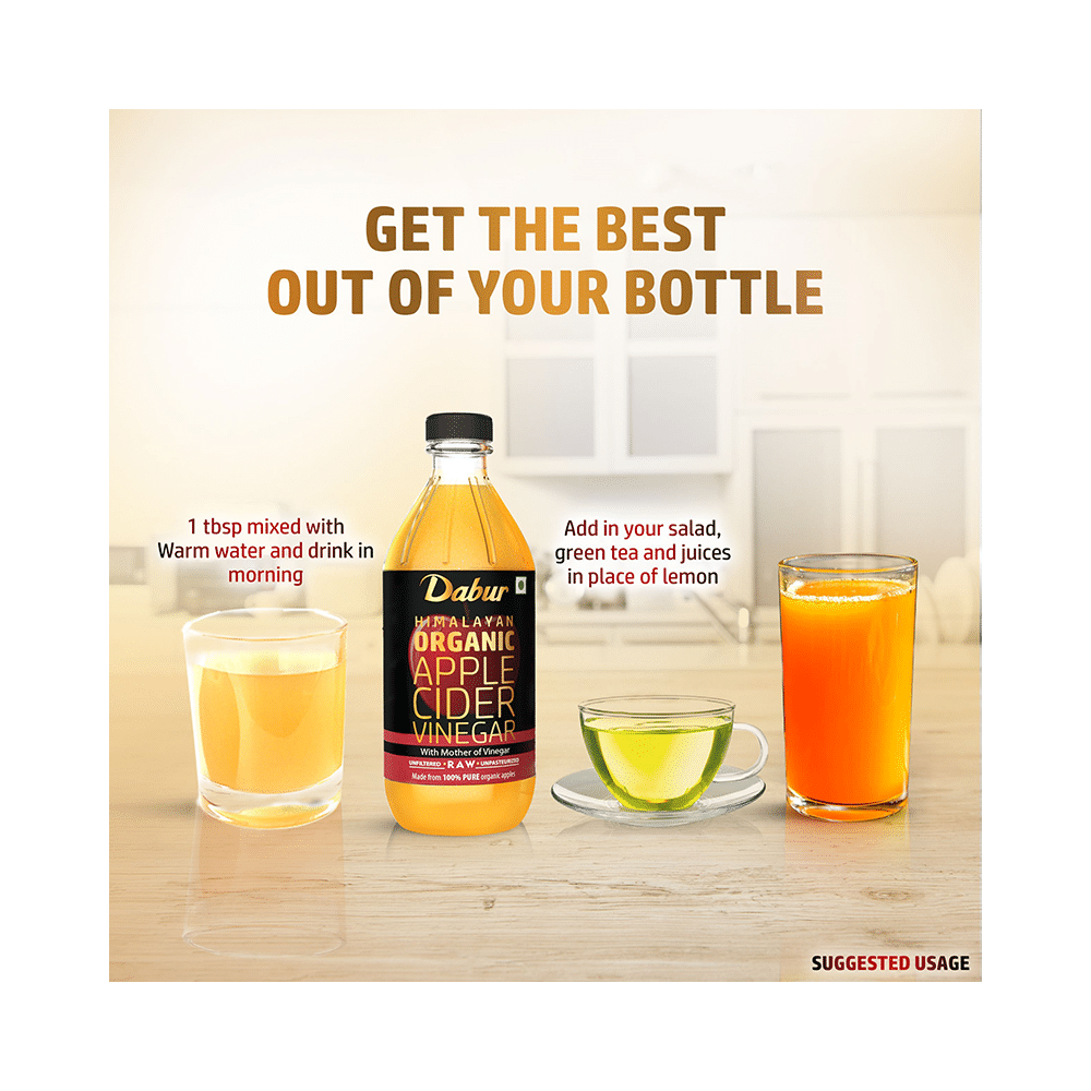 Dabur Himalayan Organic Apple Cider Vinegar ACV with Mother | Raw, Unfiltered & Unpasteurized - Image 9