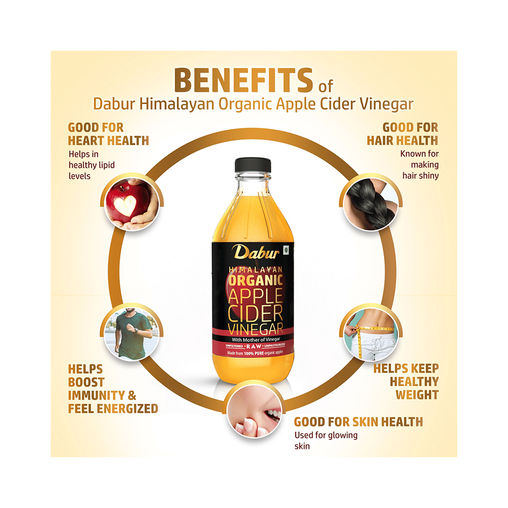 Dabur Himalayan Organic Apple Cider Vinegar ACV with Mother | Raw, Unfiltered & Unpasteurized - Image 7