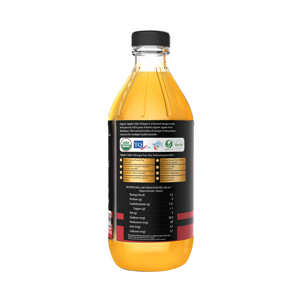 Dabur Himalayan Organic Apple Cider Vinegar ACV with Mother | Raw, Unfiltered & Unpasteurized - Image 2