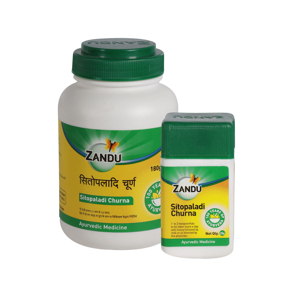 Zandu Ayurvedic Sitopaladi Churna | Acts As An Expectorant - Image 1