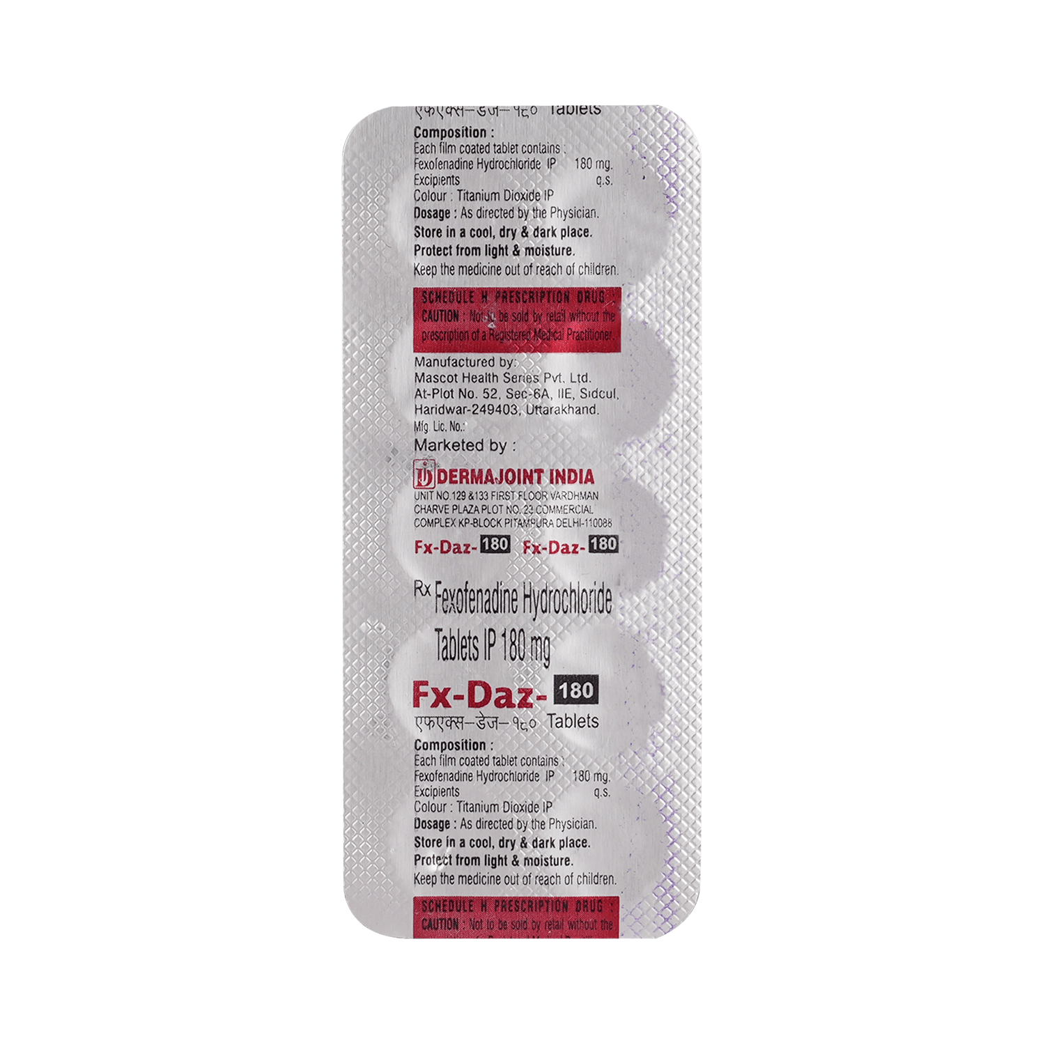 FX Daz 180mg Tablet - Image 3