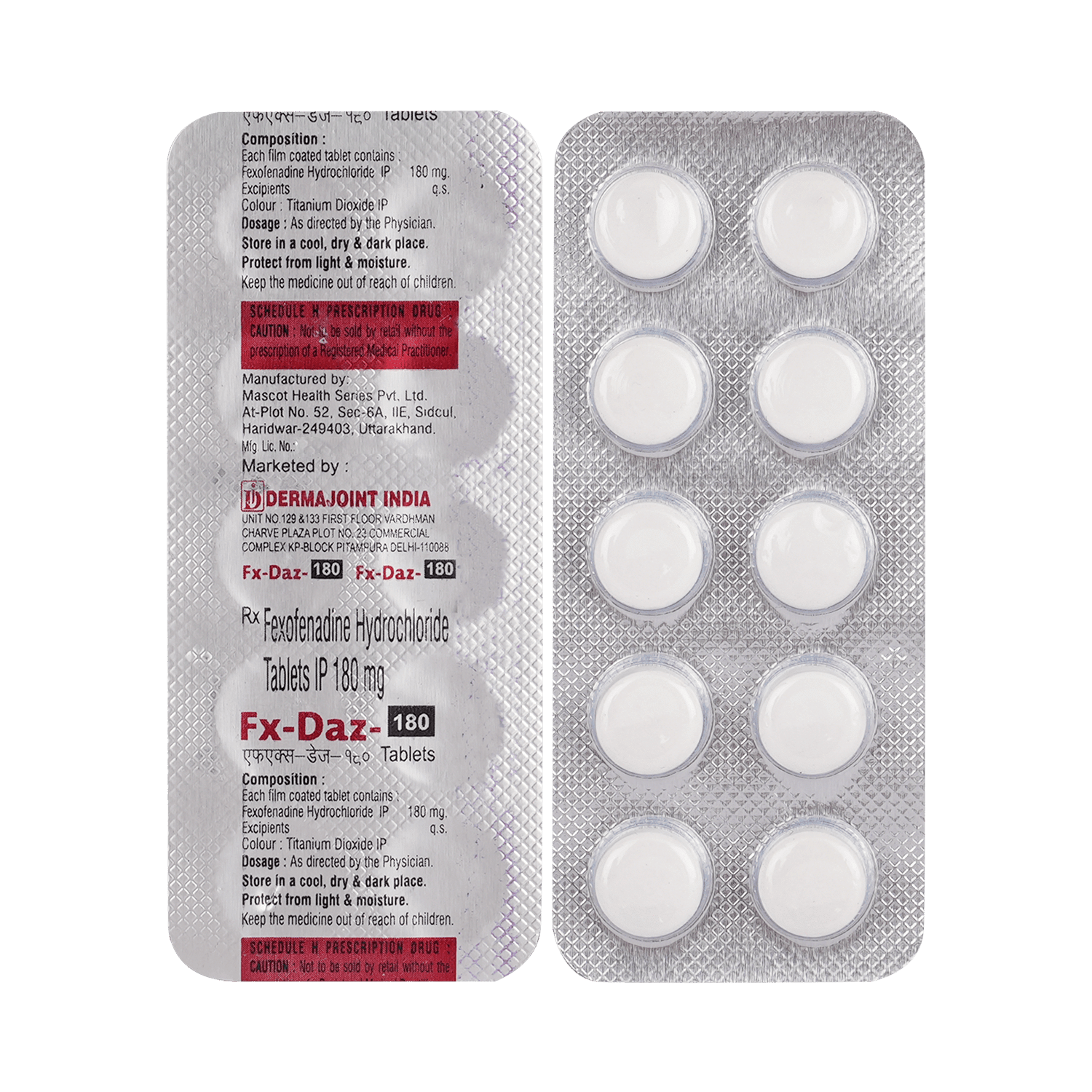 FX Daz 180mg Tablet - Image 1