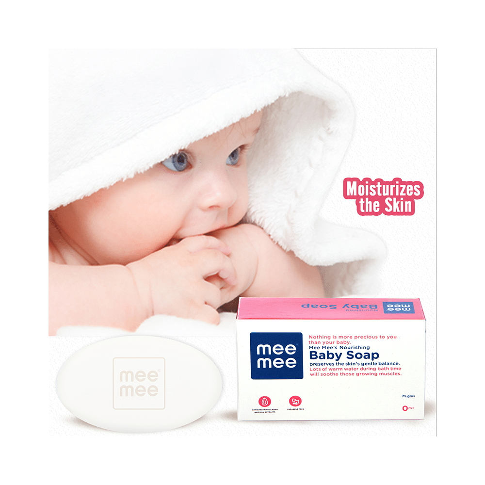 Mee Mee Combo Pack of Mild Baby Shampoo 500ml & Nourishing Baby Soap 75gm - Image 11