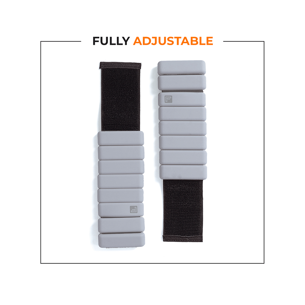 Flexnest The Flexbangle Wrist & Ankle Weights Set Grey - Image 3
