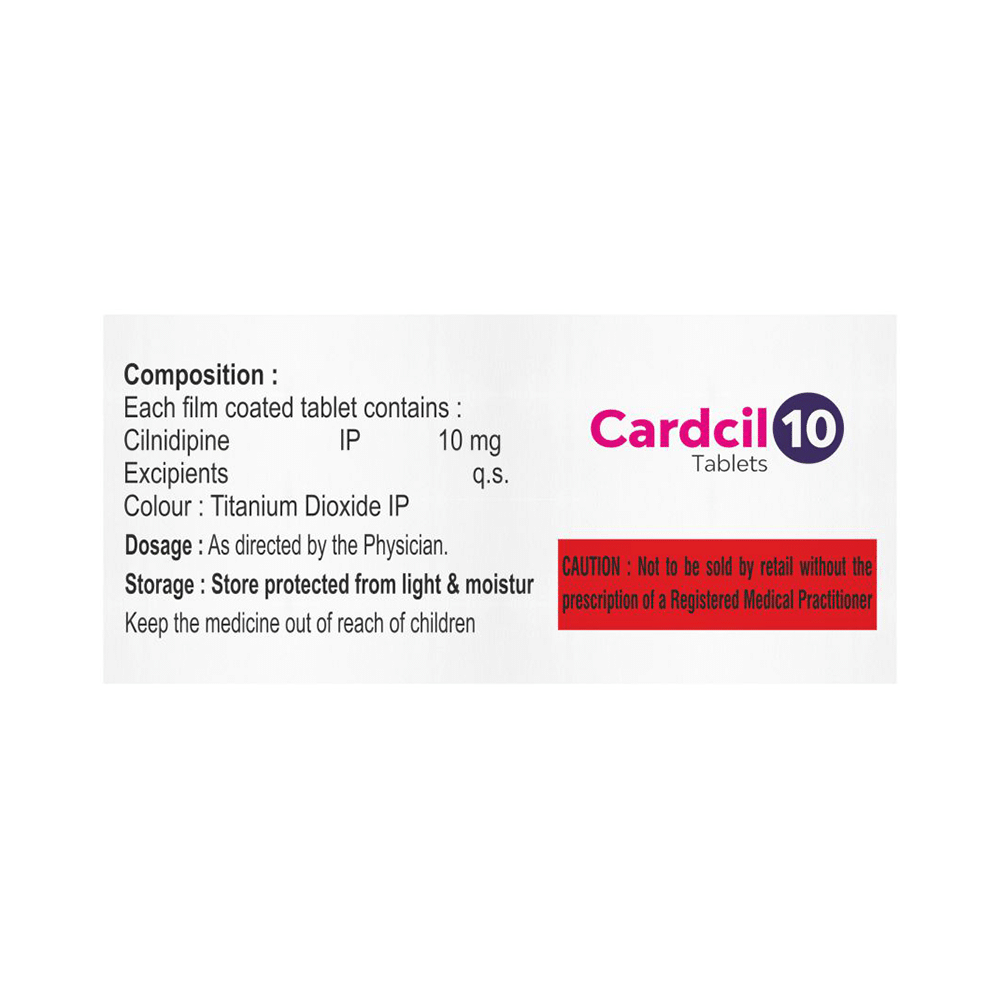 Cardcilin 10 Tablet - Image 2