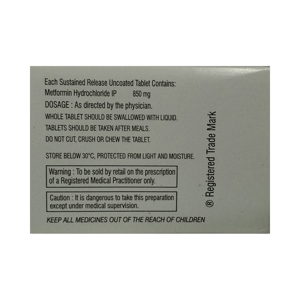 Riomet OD 850mg Tablet SR - Image 2