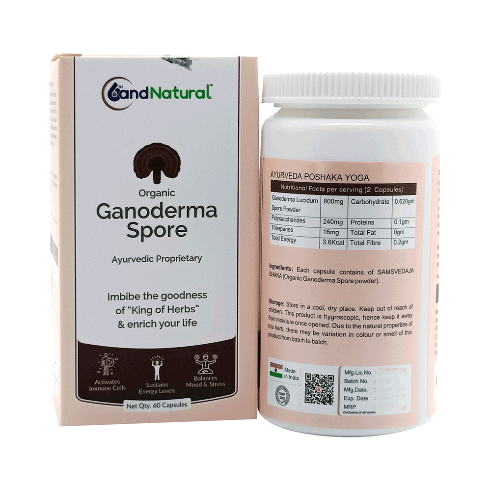 6th and Natural Organic Ganoderma Spore Capsule - Image 1