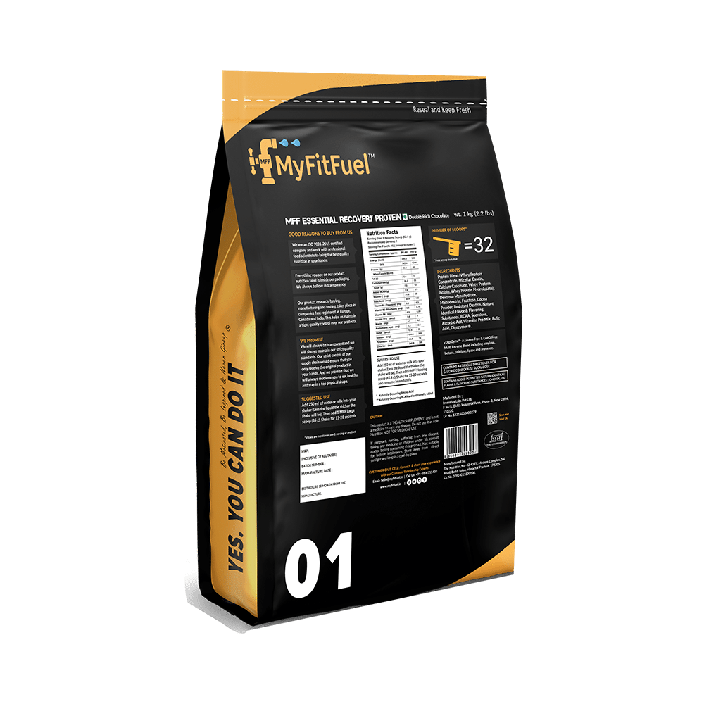 MyFitFuel Essential Recovery Protein Powder Double Rich Chocolate - Image 2