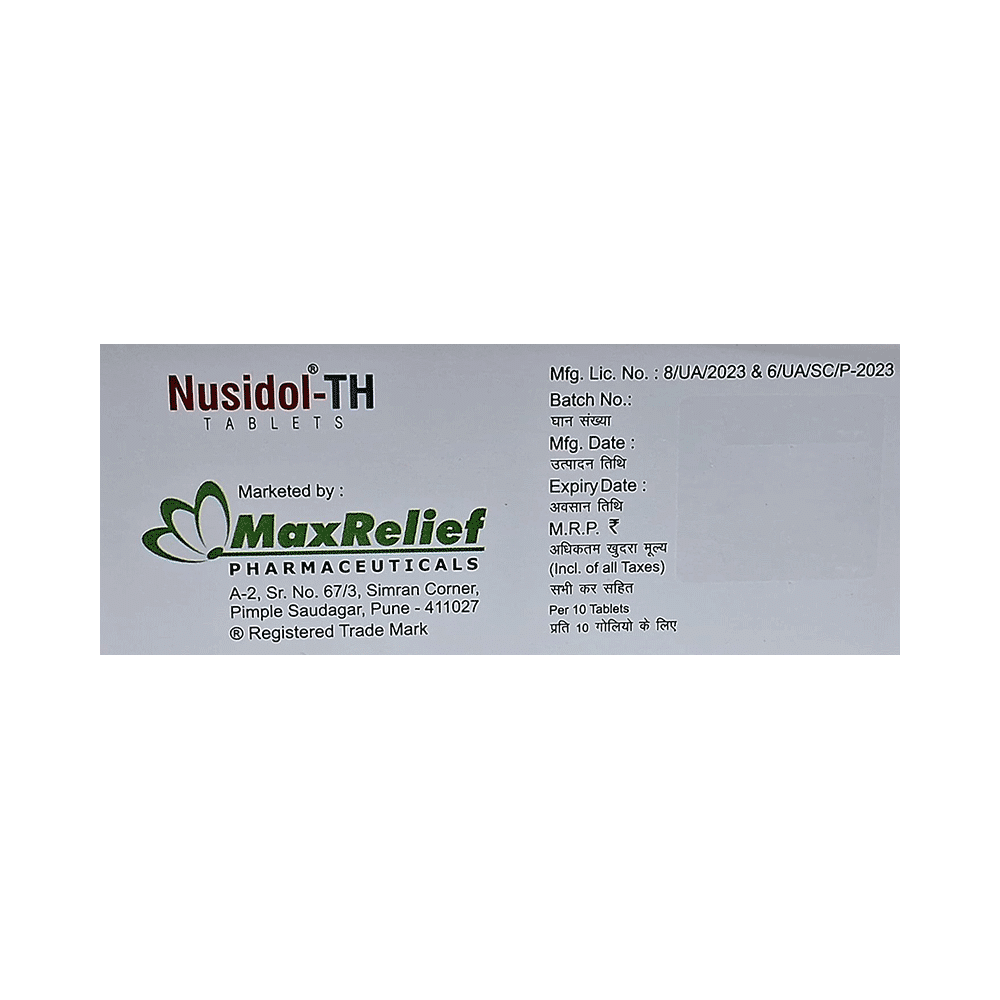 Nusidol-TH Tablet - Image 3