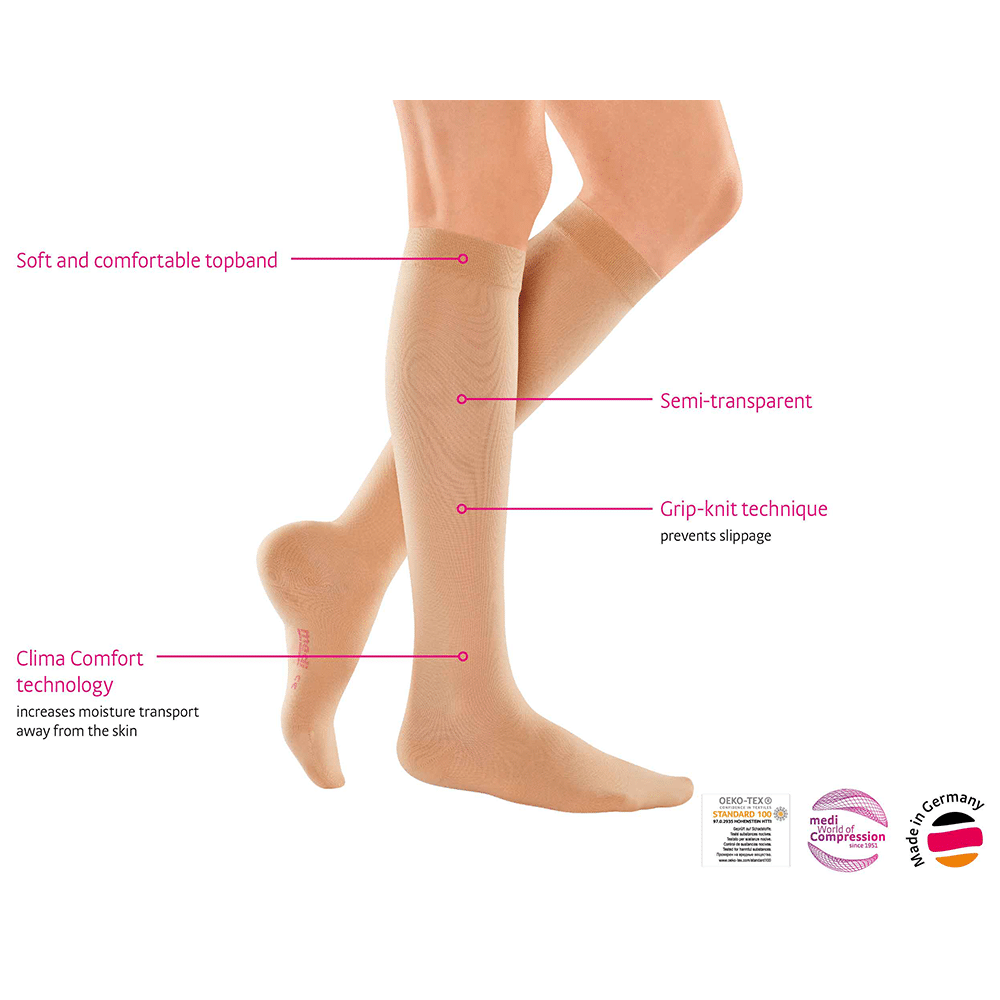 Medi Duomed Knee Length Stocking Large Beige - Image 3