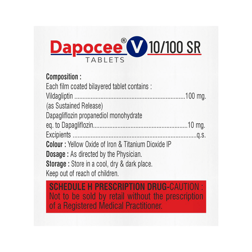 Dapocee V 10mg/100mg Tablet SR - Image 2