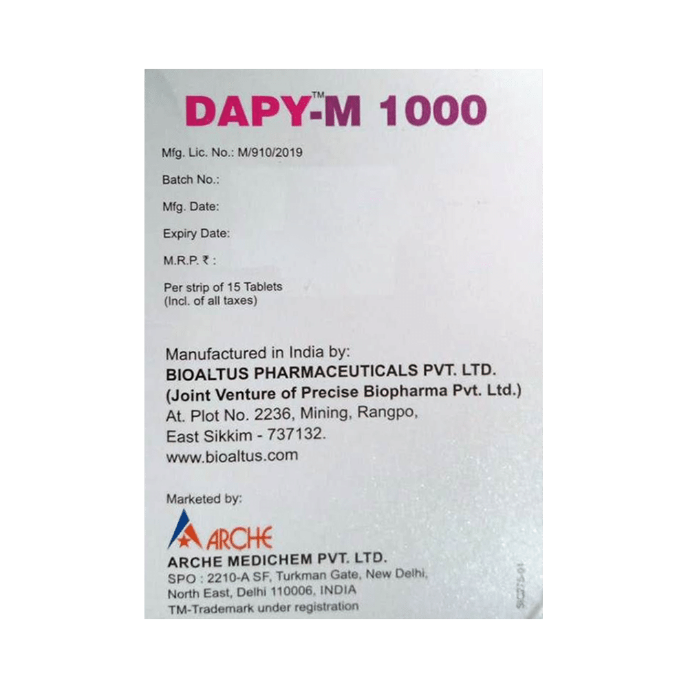 Dapy-M 1000 Tablet SR - Image 3