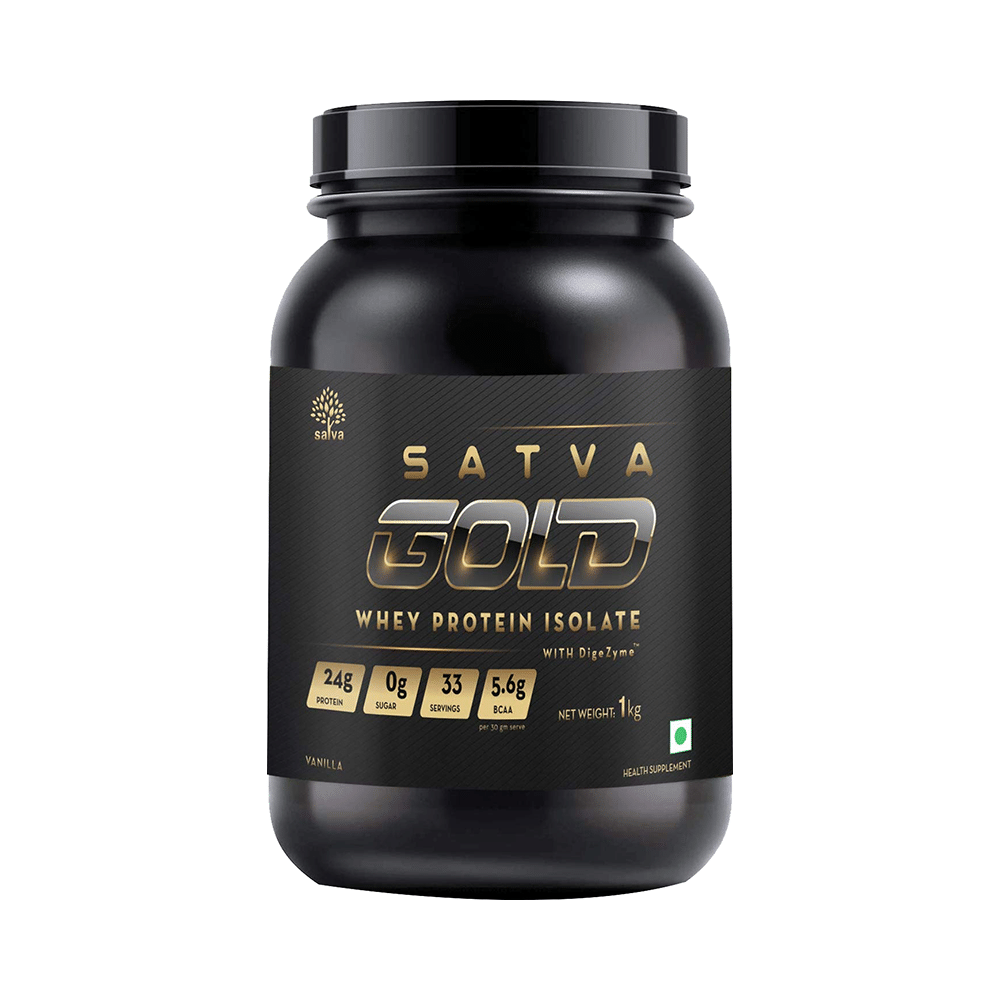 Satva Gold Whey Protein Isolate Vanilla - Image 1