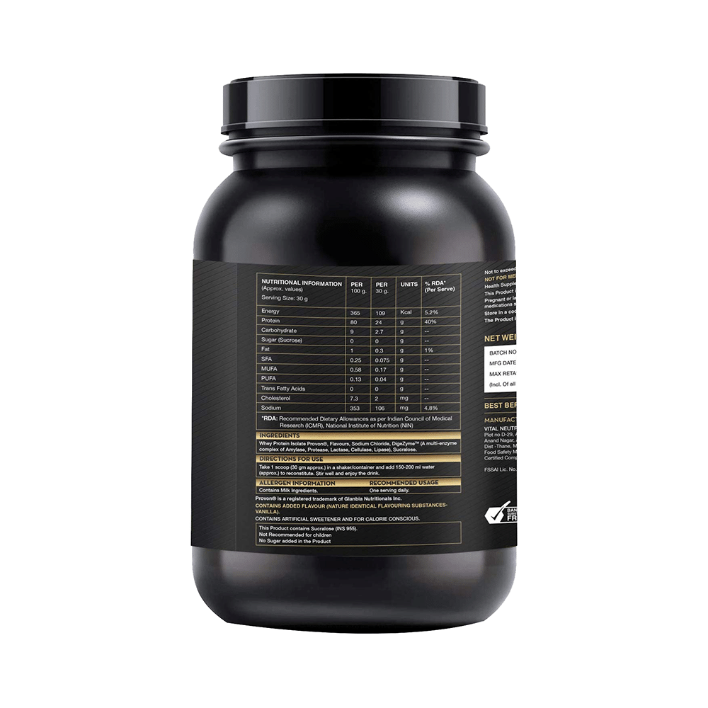 Satva Gold Whey Protein Isolate Vanilla - Image 2
