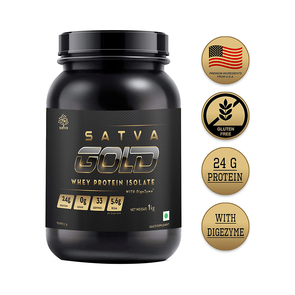 Satva Gold Whey Protein Isolate Vanilla - Image 4