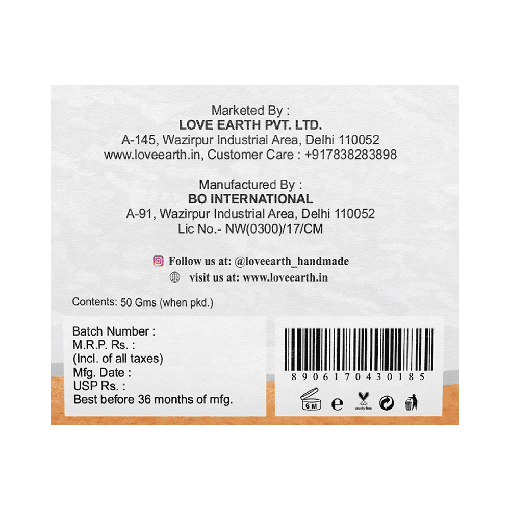 Love Earth Vitamin C & Glutathione Cream Scrub - Image 2