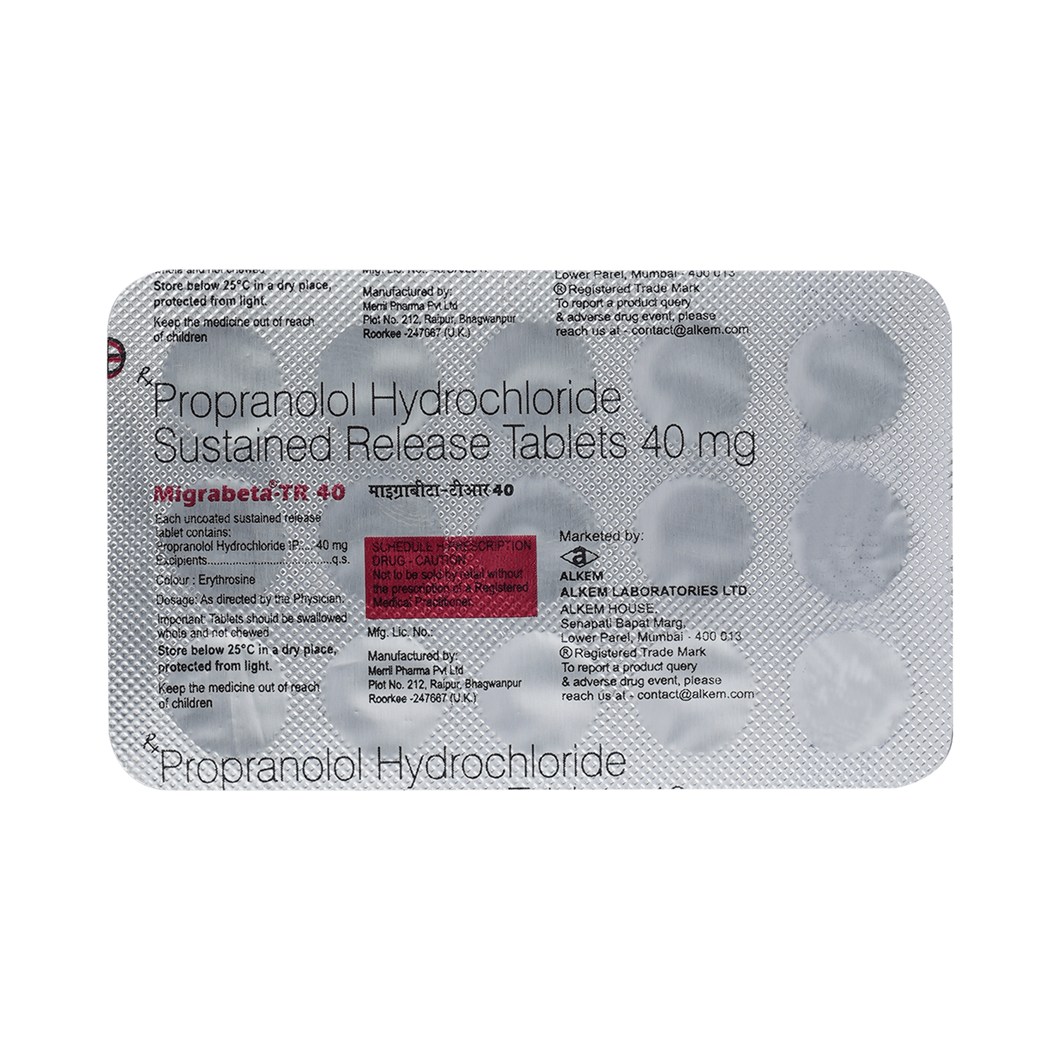 Migrabeta-TR 40 Tablet - Image 5