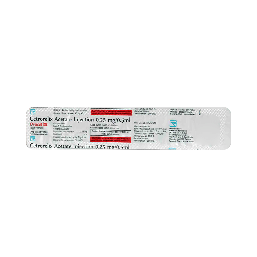 Ovucet 0.25mg Injection - Image 4
