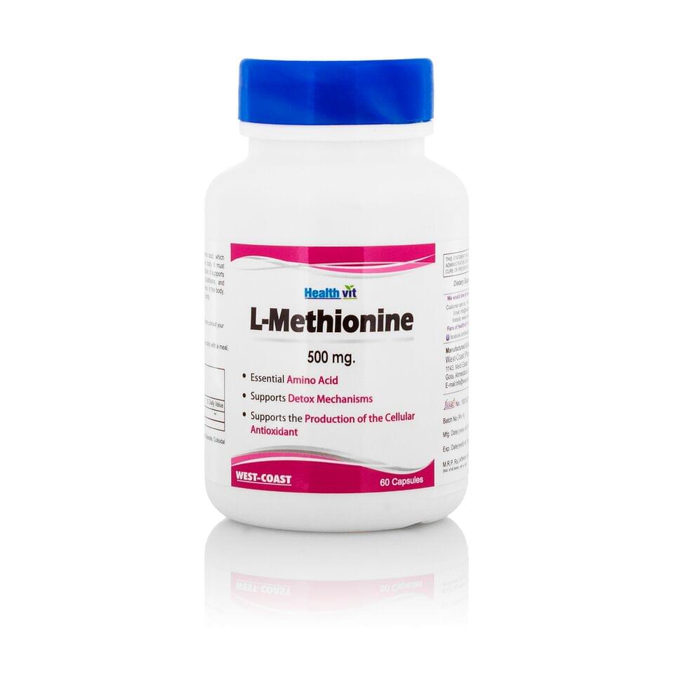 HealthVit L- Methionine 500mg Detoxifying Antioxidant Capsule
