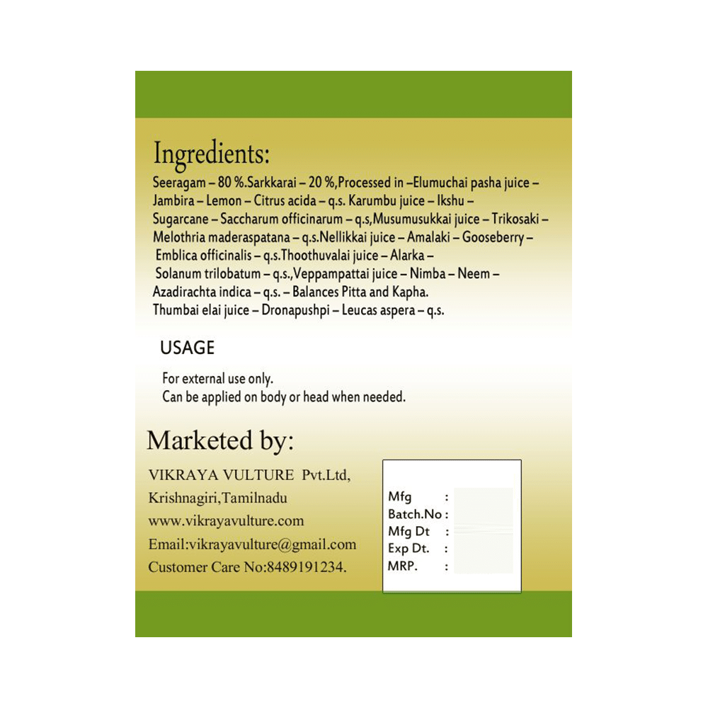 Green Global Pharmacy Seeraka Thailam - Image 2