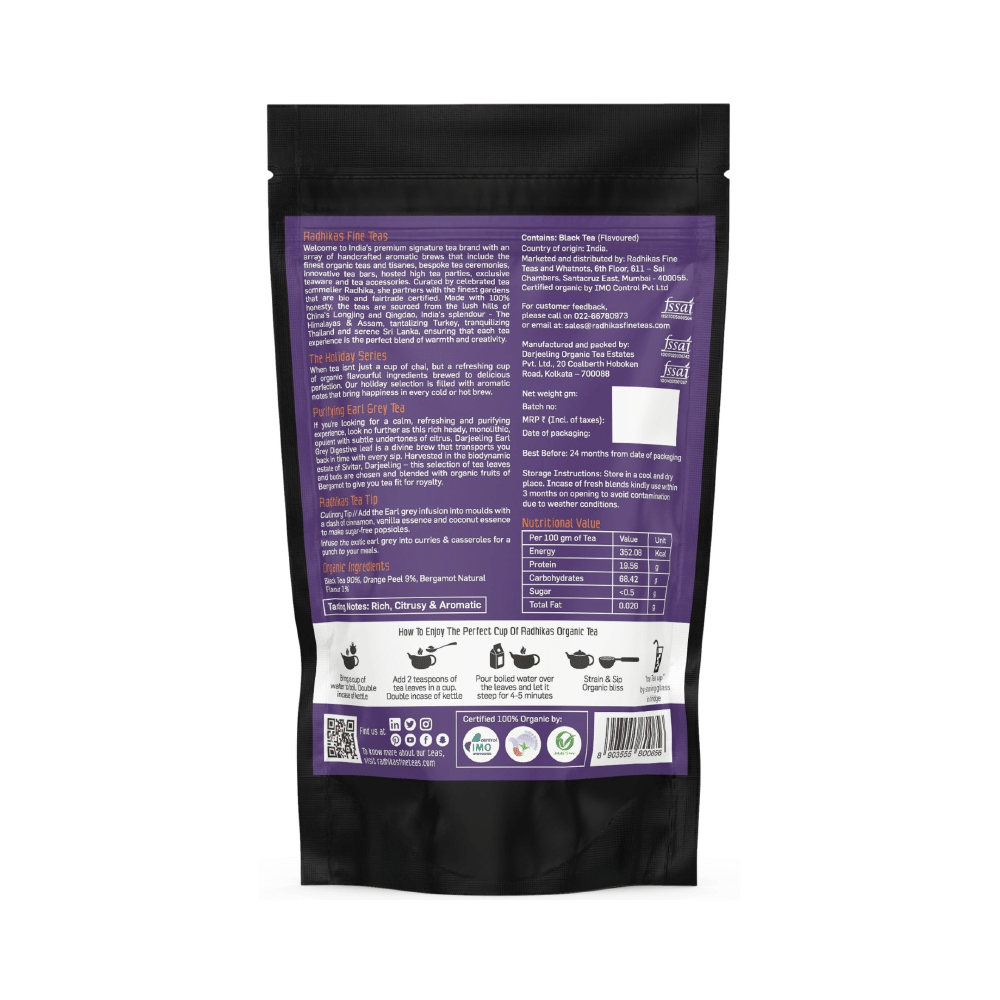 Radhikas Fine Teas Purifying Earl Grey - Image 2