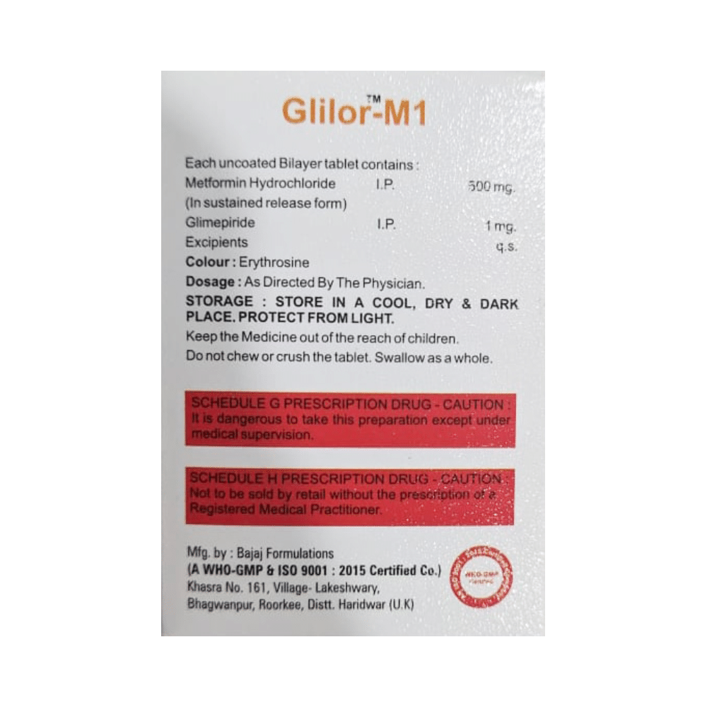 Glilor M 1 Tablet SR - Image 2