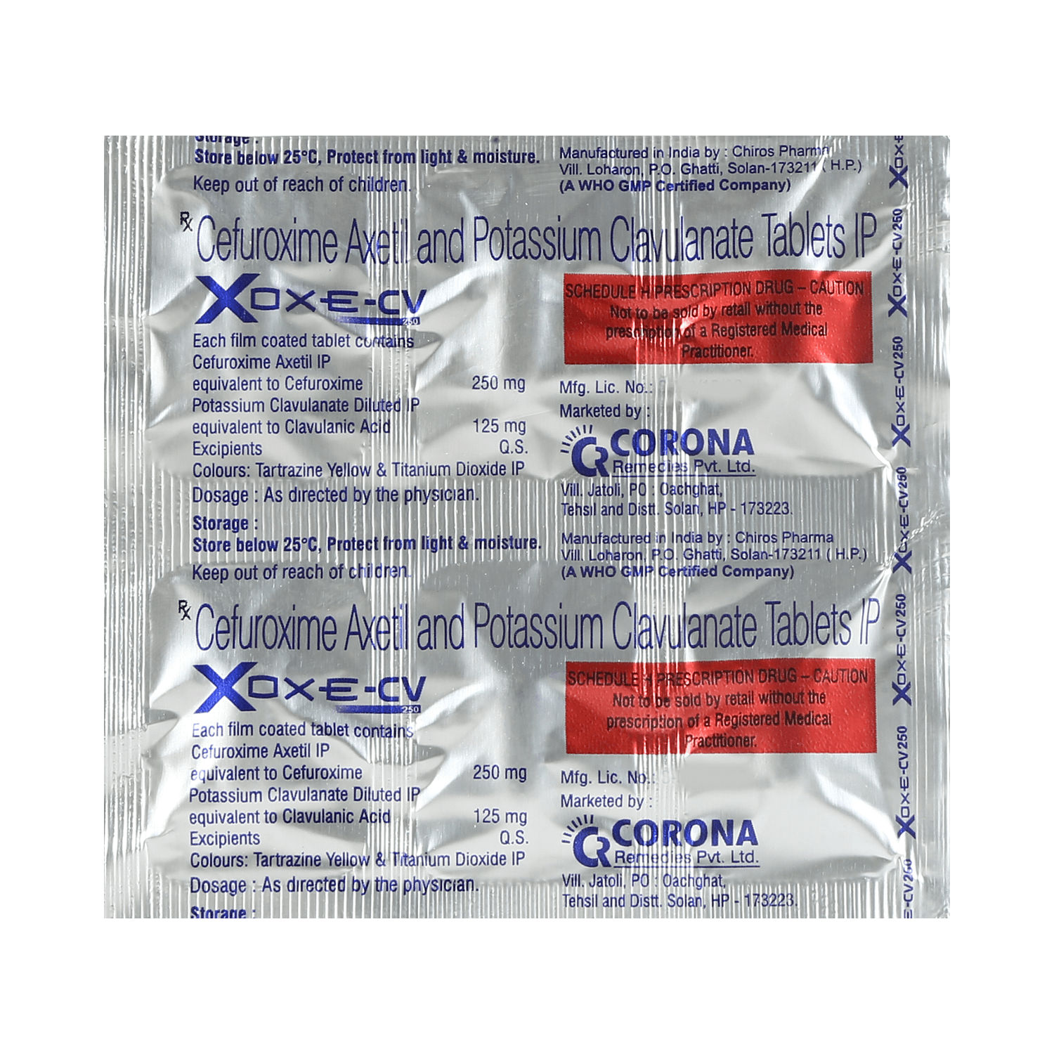 Xoxe-CV 250mg/125mg Tablet - Image 5