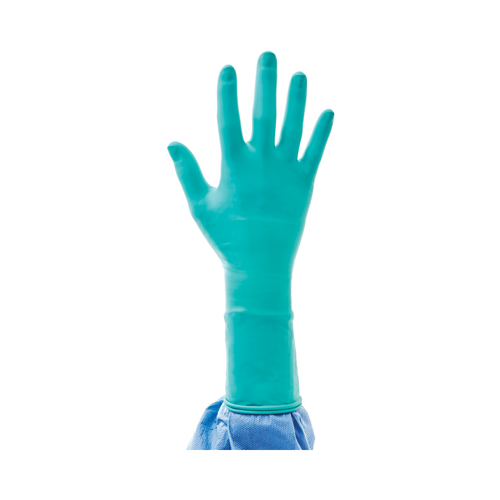 Ansell Encore Latex Underglove Hydrasoft Powder Free Surgical Glove 6.5 Green - Image 4