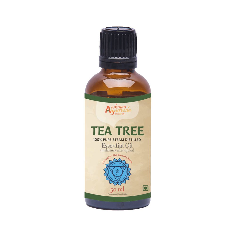 Aashman Ayurveda 100% Pure Steam Distilled Essential Oil (50ml Each) Tea Tree - Image 2
