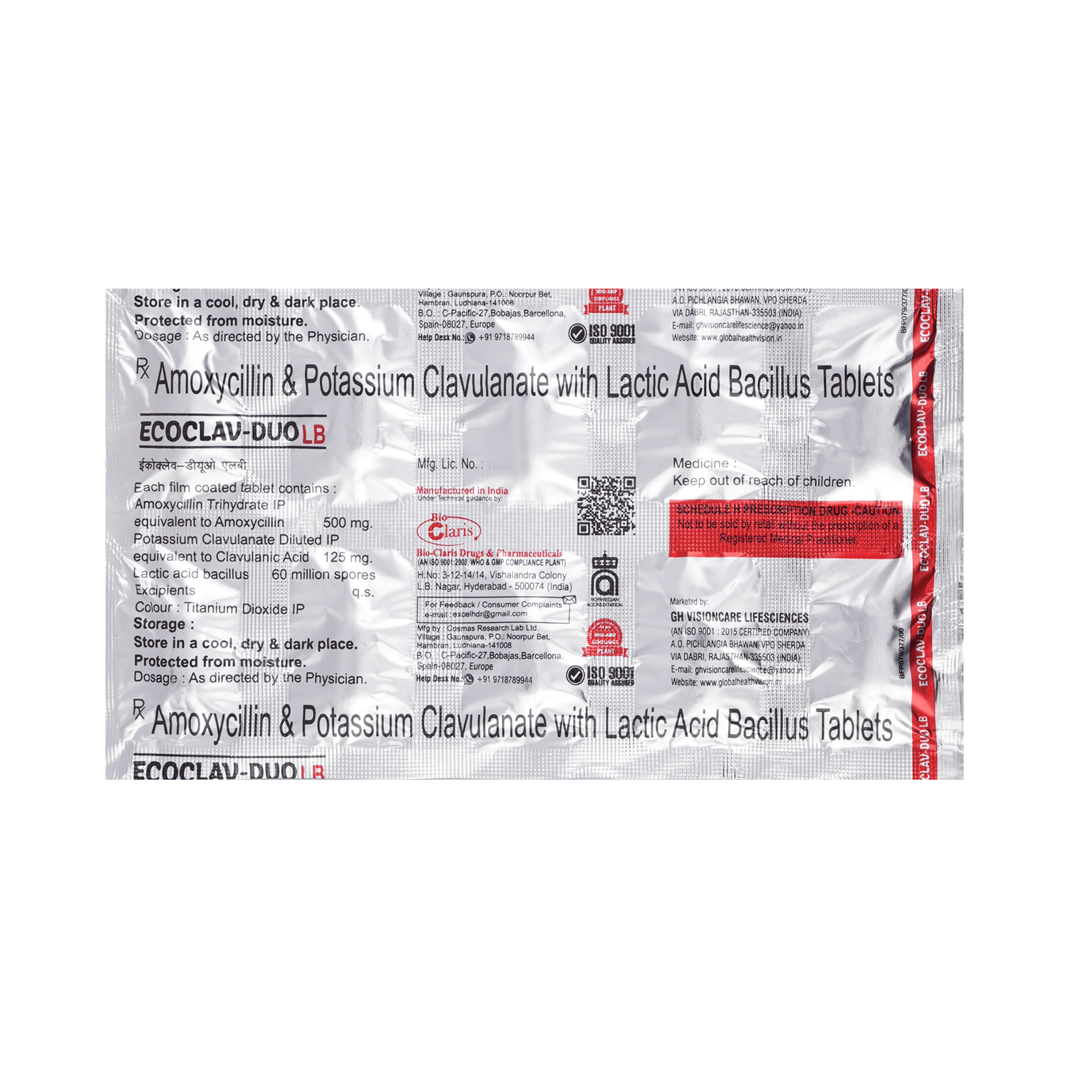 Ecoclav-Duo LB Tablet | India's fastest medicine delivery in just 30 ...