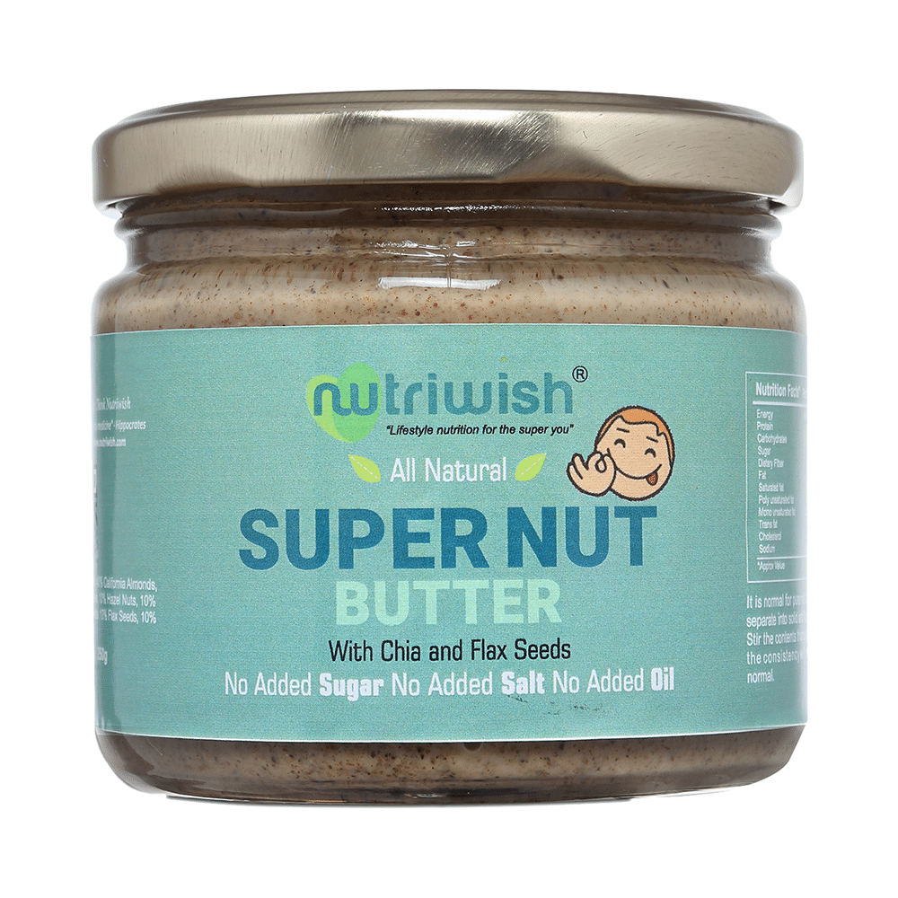 Nutriwish Super Nut Butter with Chia and Flax Seeds - Image 1