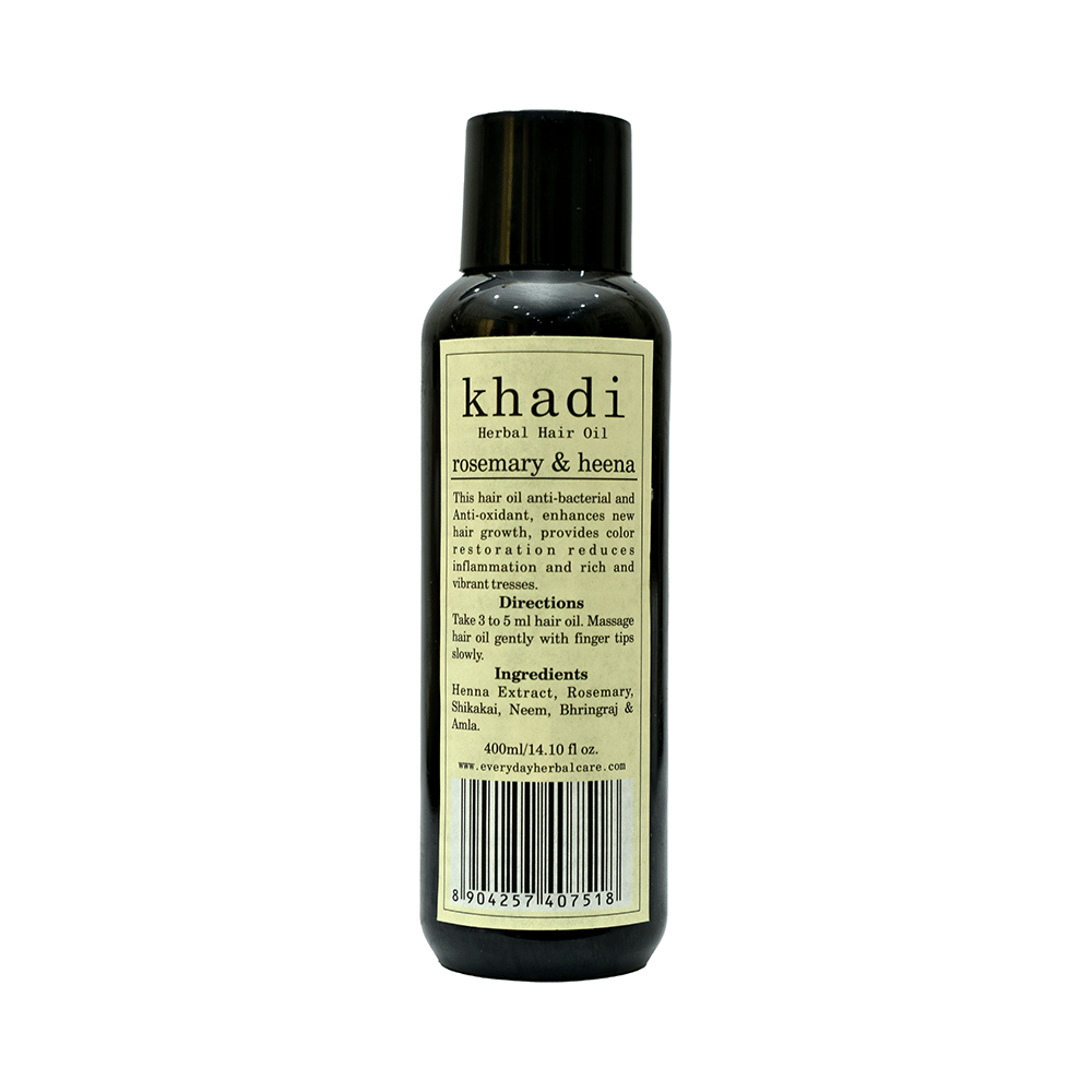Khadi Herbal Hair Oil Rosemary & Henna - Image 1