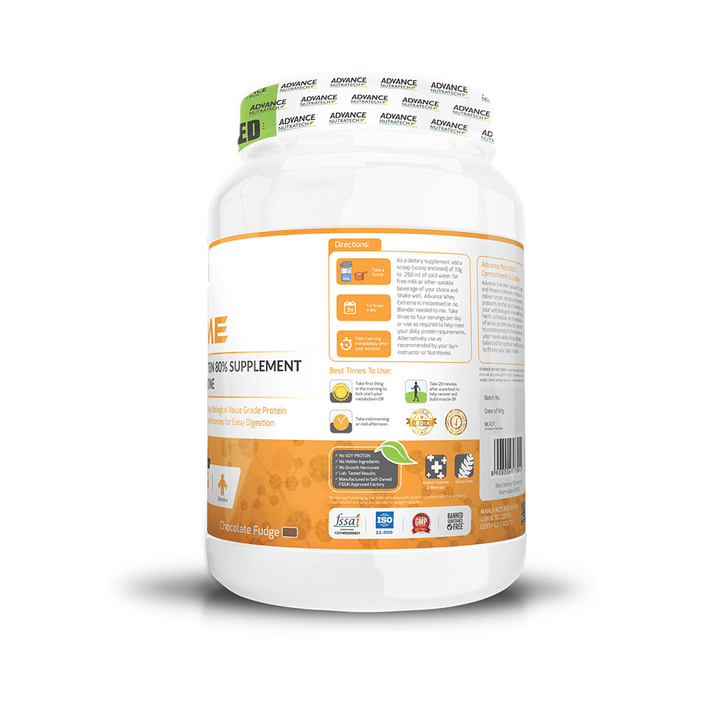 Advance Nutratech Whey Extreme Protein Powder Chocolate Fudge - Image 3