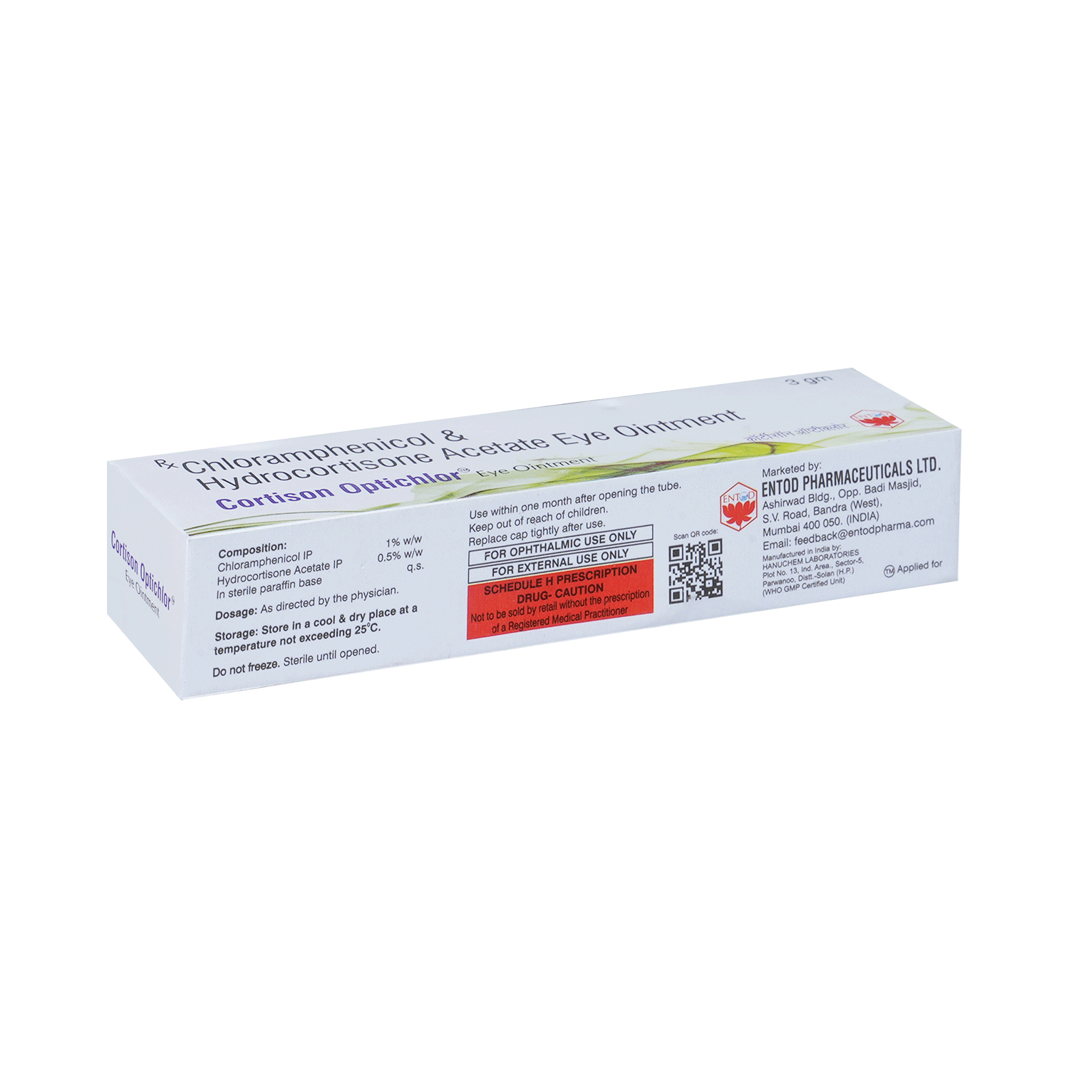 Cortison Optichlor Eye Ointment - Image 3