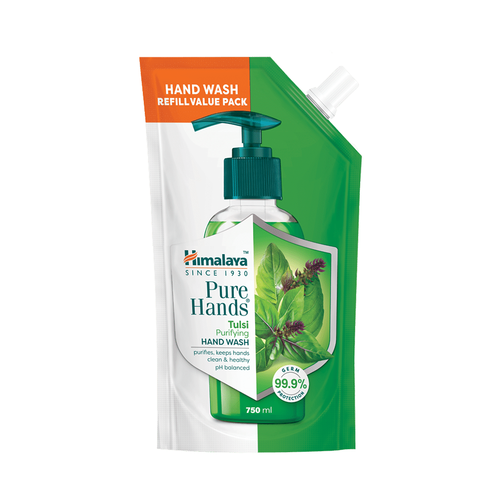 Himalaya Personal Care Tulsi Purifying Pure Hands Hand Wash Refill Pack - Image 1